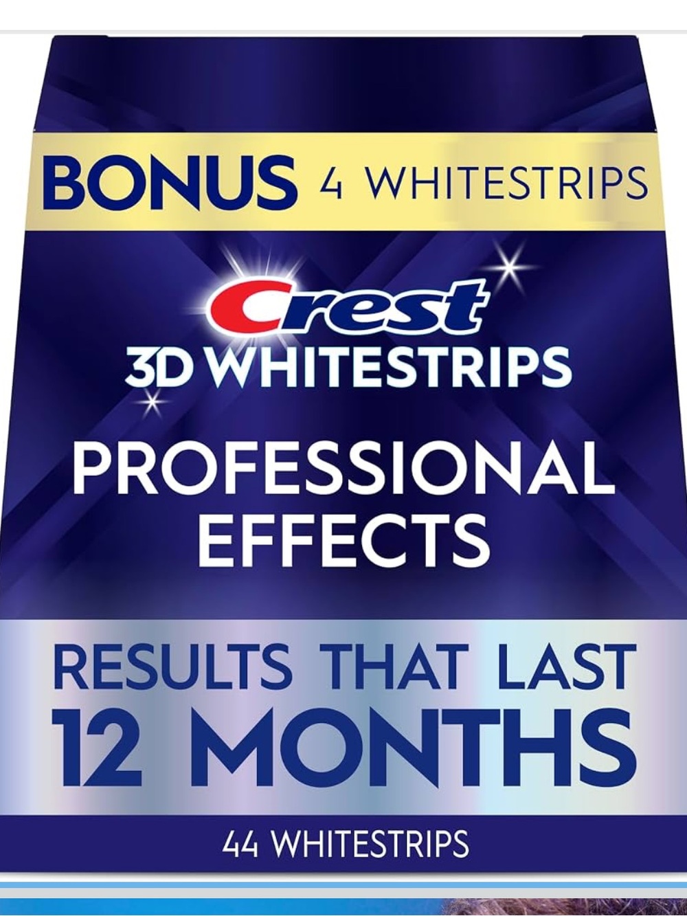 Crest 3D Whitestrips Professional Effects - Navy Blue and Gold